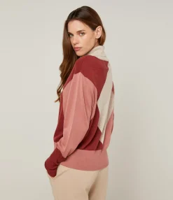 Femme Rodier Pull Mylène en Laine mélangée beige/rose