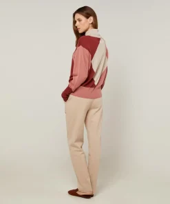 Femme Rodier Pull Mylène en Laine mélangée beige/rose