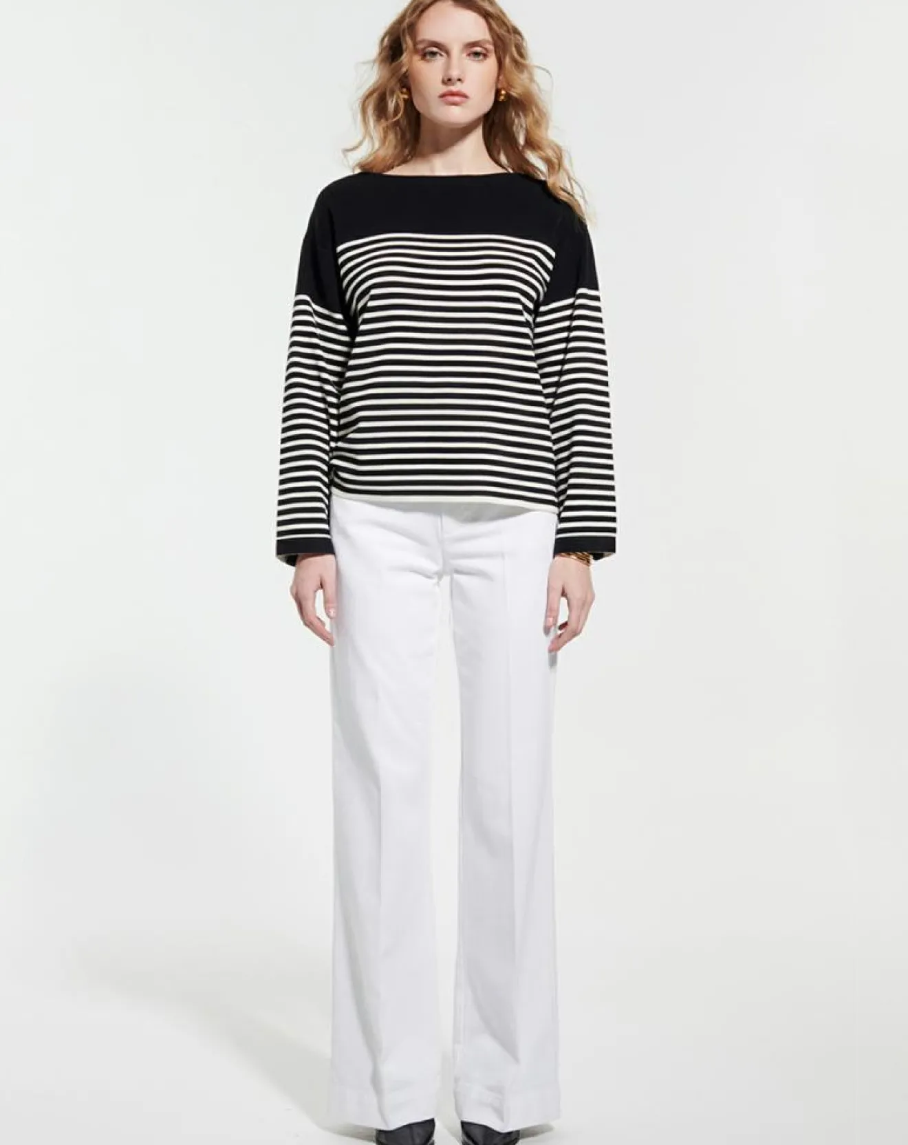 Femme Zapa Pull Nautical rayures