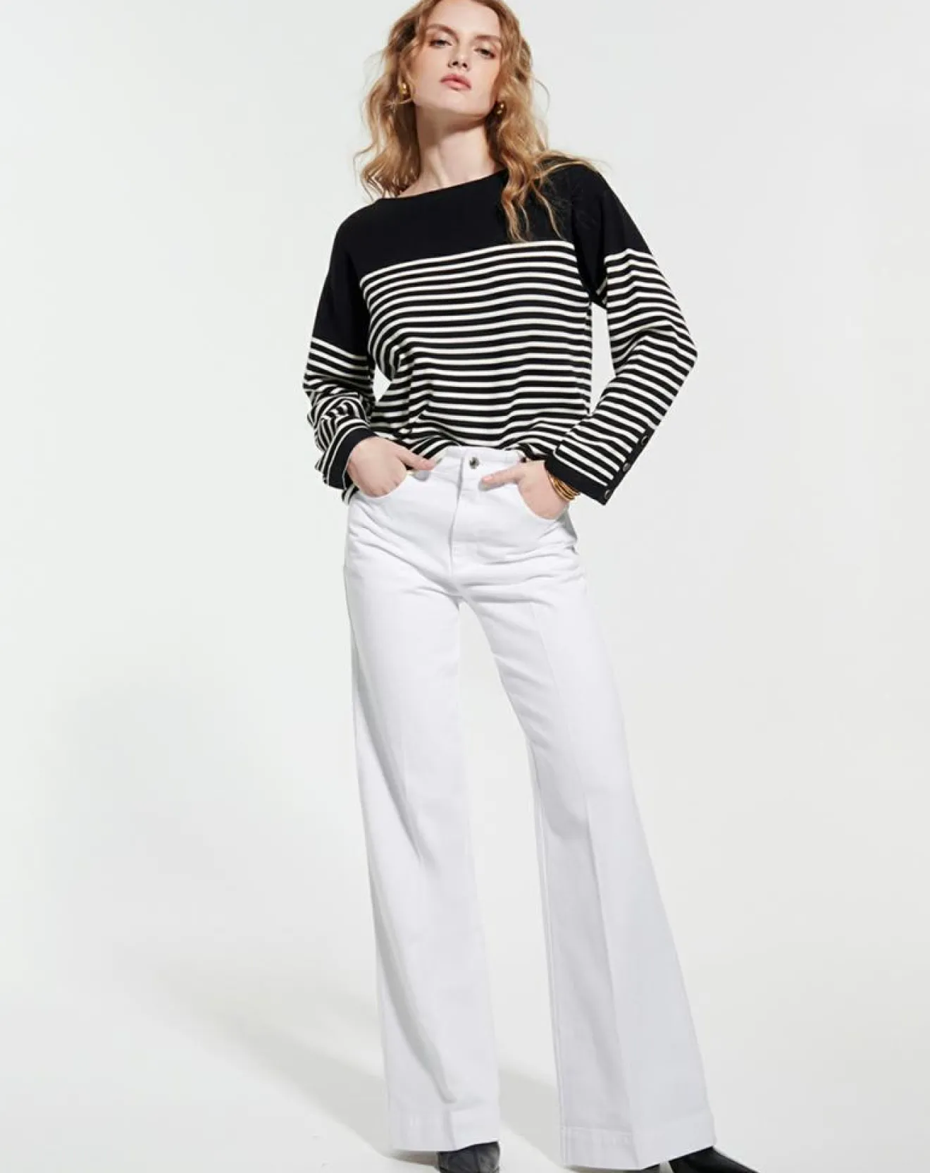 Femme Zapa Pull Nautical rayures