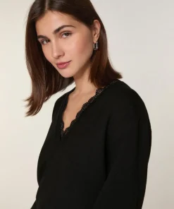 Femme Rodier Pull Nora en Laine noir