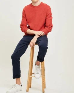 Discount Harris Wilson Pull Ocean brique