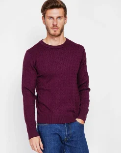 New Cachemire & Jo Pull Pierre bordeaux