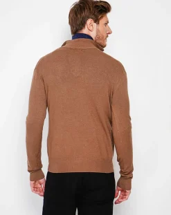 New Cachemire & Jo Pull Pierre marron