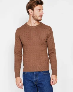 Homme Cachemire & Jo Pull Pierre marron