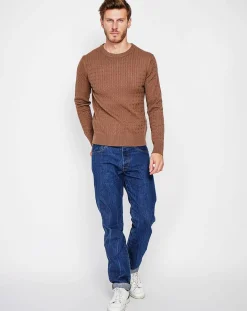 Homme Cachemire & Jo Pull Pierre marron