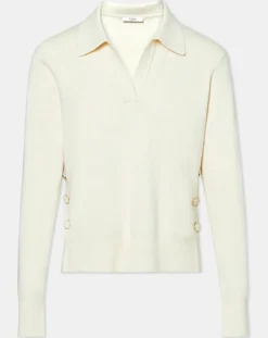 Femme Zapa Pull Polo ecru