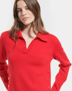 Femme Zapa Pull Polo rouge