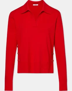 Femme Zapa Pull Polo rouge