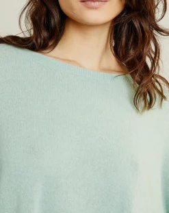 New Miss Cashmere Pull poncho 100% Cachemire Elisabeth Col rond amande