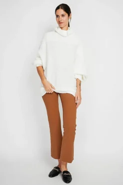 Best Assuili Pull poncho col roulé naturel