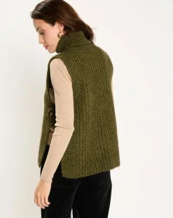 Discount Lauren Vidal Pull poncho en Alpaga mélangé Billie mousse