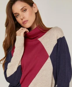 Femme Rodier Pull Priscille en Laine mélangée rouge grenat