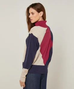 Femme Rodier Pull Priscille en Laine mélangée rouge grenat