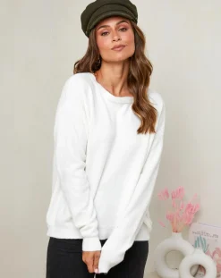 Soft Cashmere Pull Rose écru