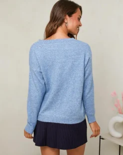 Femme Soft Cashmere Pull Rose indigo