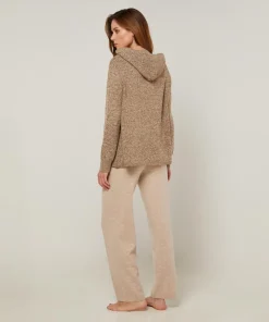 Femme Rodier Pull Saadiya à capuche chiné marron