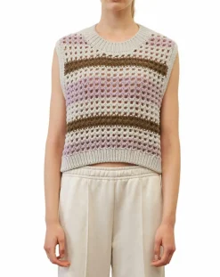 Online Marc O'Polo Pull sans manches 100% Laine Tricot multicolore