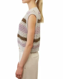 Online Marc O'Polo Pull sans manches 100% Laine Tricot multicolore