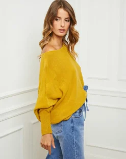 Online Fleur de cachemire Pull Sarah moutarde