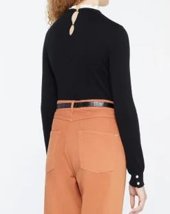 Femme Yerse Pull Sophie noir