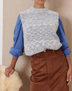 Femme Garance Paris Pull Tineo bleu