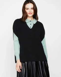 Femme Cachemire & Jo Pull Victoire noir