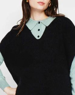 Femme Cachemire & Jo Pull Victoire noir