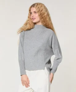 Sale Rodier Pull Violaine en Laine & Cachemire gris