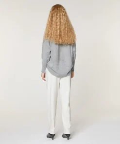 Sale Rodier Pull Violaine en Laine & Cachemire gris