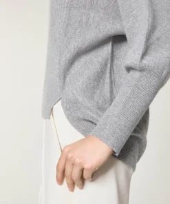 Sale Rodier Pull Violaine en Laine & Cachemire gris