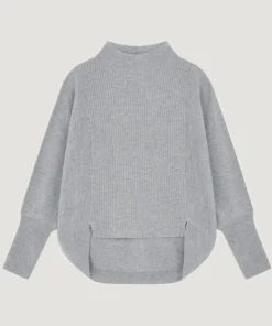 Sale Rodier Pull Violaine en Laine & Cachemire gris