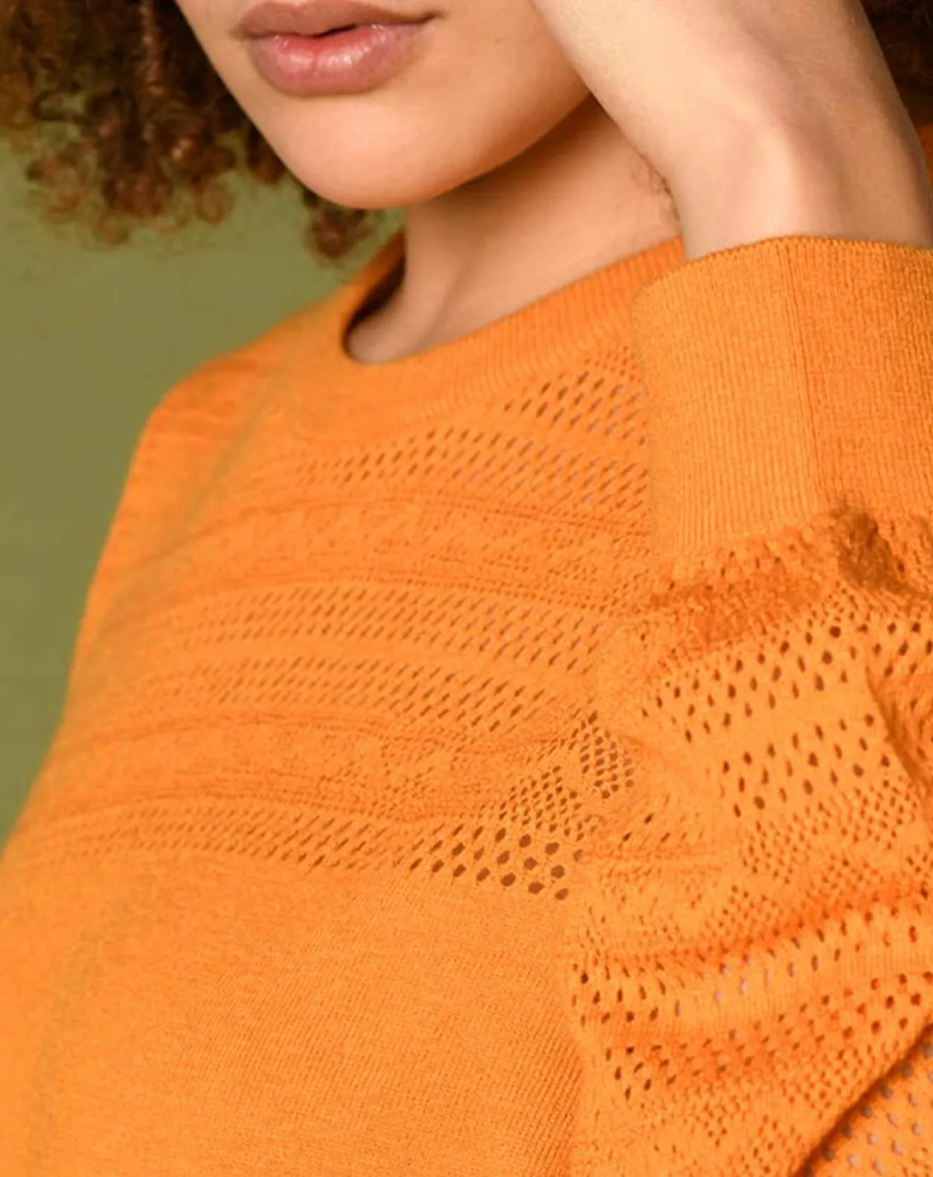 Best Harris Wilson Pull Virginie motifs ajourés tournesol