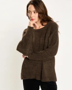 Femme Lauren Vidal Pull Zana café