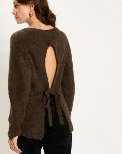 Femme Lauren Vidal Pull Zana café