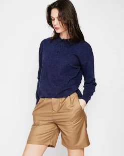 Femme Cachemire & Jo Pull Zoe bleu nuit