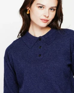 Femme Cachemire & Jo Pull Zoe bleu nuit