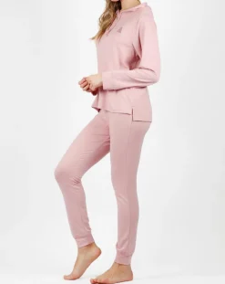 Best Admas Pyjama à capuche Make it Happen rose