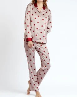 Sale Admas Classic Pyjama Chemise & Pantalon Sienna rose/rouge