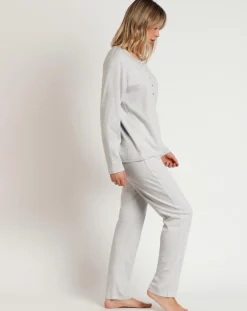 Outlet Admas Pyjama Classic Soft Mod A gris chiné
