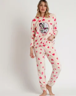 Femme Admas Pyjama corail Carousel B rose