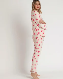 Femme Admas Pyjama corail Carousel B rose