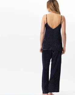 Femme Le Chat Pyjama en satin Moon marine