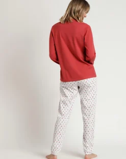 Femme Admas Pyjama Essence of Life A brique