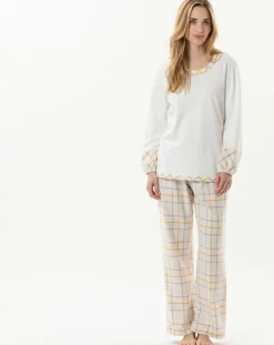 Femme Le Chat Pyjama Felicita écru/multicolore