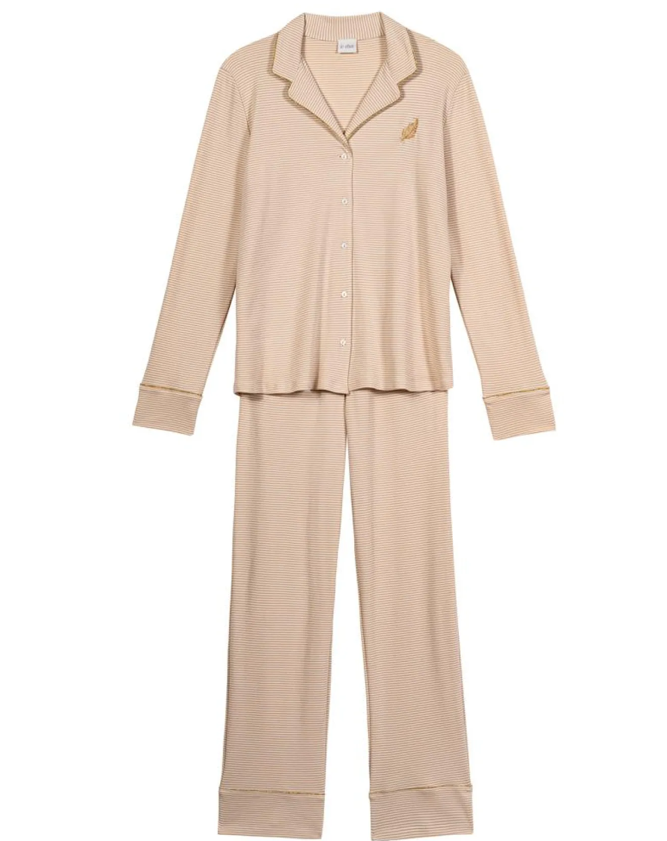 Femme Le Chat Pyjama Garance doré/écru