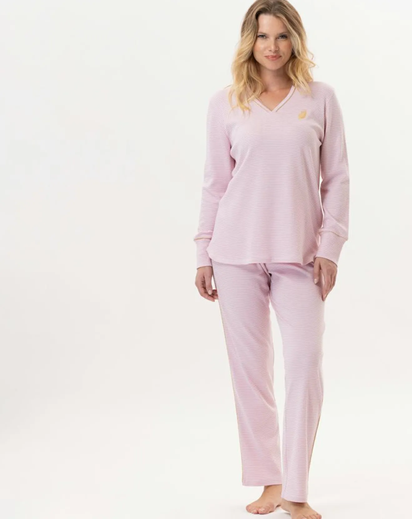 Outlet Le Chat Pyjama Garance rose/blanc