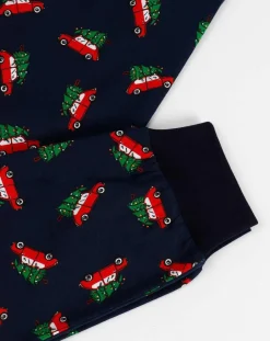 Discount Mr Wonderful Pyjama haut à manches longues & pantalon bleu marine