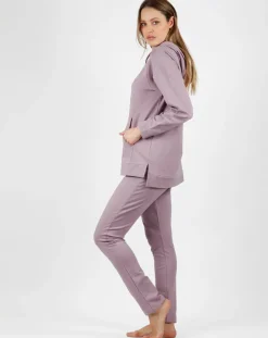 Discount Mr Wonderful Pyjama haut à manches longues & pantalon violet clair