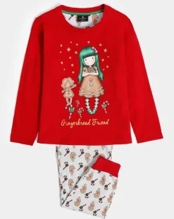 Enfant Santoro Gorjuss Pyjama haut à manches longues & pantalon rouge/gris